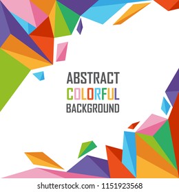 Abstract colorful of geometric polygon background