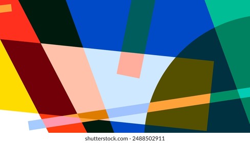 Abstract colorful geometric psychedelic pop art background