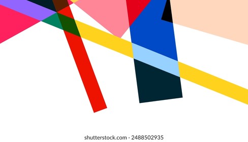 Abstract colorful geometric psychedelic pop art background