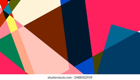 Abstract colorful geometric psychedelic pop art background