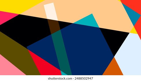 Abstract colorful geometric psychedelic pop art background