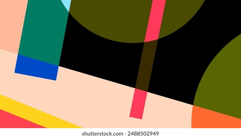 Abstract colorful geometric psychedelic pop art background
