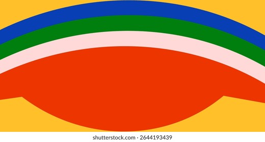 Abstract colorful geometric psychedelic pop art background. Vector
