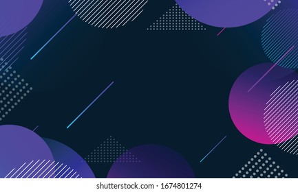 Abstract Colorful geometric purple mixed blue background  Fluid shapes composition and trendy gradient shapes composition vector design