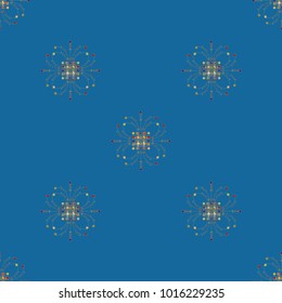 Abstract colorful geometric seamless pattern for new background.