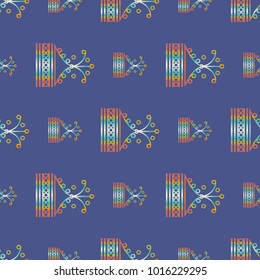 Abstract colorful geometric seamless pattern for new background.