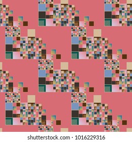 Abstract colorful geometric seamless pattern for new background.