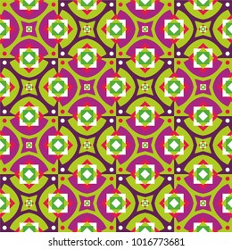 Abstract colorful geometric seamless pattern