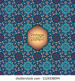 Abstract colorful geometric seamless pattern. Floral background texture