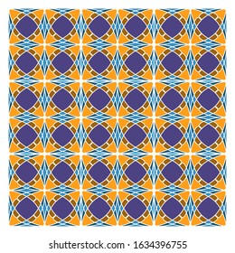 Abstract colorful geometric seamless pattern. Illustration for fashion wrapping and textile print