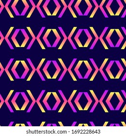 Abstract colorful geometric seamless pattern. Vector background texture. Holographic gradient wallpaper.	