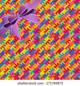 Abstract  colorful geometric seamless  pattern background. Vector file layered for easy manipulation and coloring. 