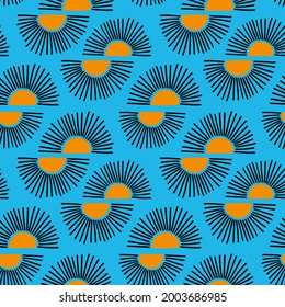 abstract colorful  geometric seamless pattern, endless repeatable vector illustration texture background
