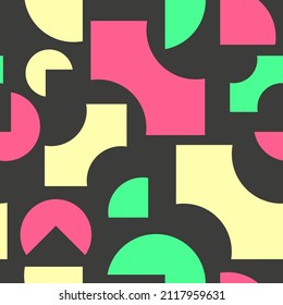 abstract colorful geometric seamless pattern