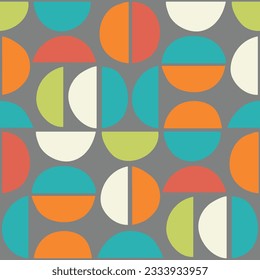 Abstract colorful geometric seamless pattern