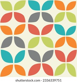 Abstract colorful geometric seamless pattern	