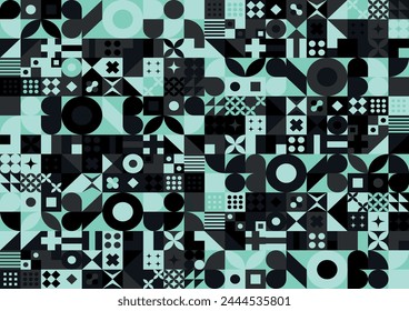 abstract colorful geometric seamless pattern background design