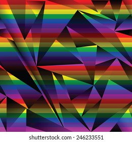 Abstract colorful geometric seamless pattern.