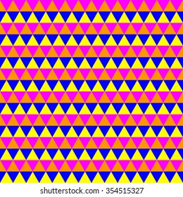 Abstract colorful geometric seamless pattern with triangles