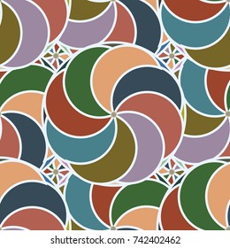 Abstract colorful geometric seamless pattern for new background.