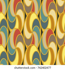 Abstract colorful geometric seamless pattern for new background.