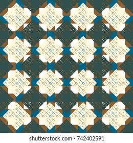 Abstract colorful geometric seamless pattern for new background.