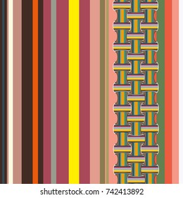 Abstract colorful geometric seamless pattern for new background.