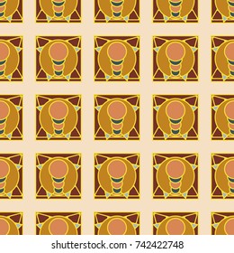 Abstract colorful geometric seamless pattern for new background.