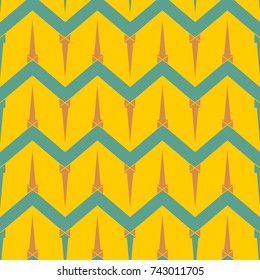 Abstract colorful geometric seamless pattern for background texture.