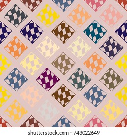Abstract colorful geometric seamless pattern for new background.