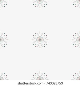 Abstract colorful geometric seamless pattern for background texture.
