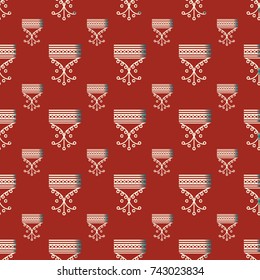 Abstract colorful geometric seamless pattern for background texture.
