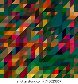 Abstract colorful geometric seamless pattern for background texture.