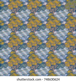 Abstract colorful geometric seamless pattern for new background.