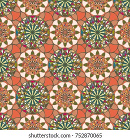 Abstract colorful geometric seamless pattern for new background.