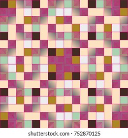 Abstract colorful geometric seamless pattern for new background.