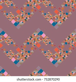 Abstract colorful geometric seamless pattern for new background.