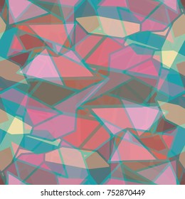 Abstract colorful geometric seamless pattern for new background.