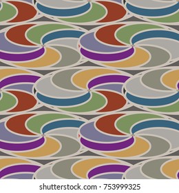 Abstract colorful geometric seamless pattern for new background.