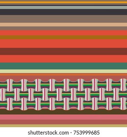 Abstract colorful geometric seamless pattern for new background.