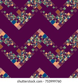 Abstract colorful geometric seamless pattern for new background.