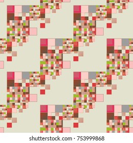 Abstract colorful geometric seamless pattern for new background.