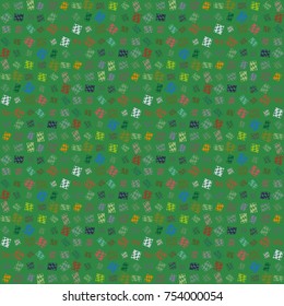 Abstract colorful geometric seamless pattern for new background.