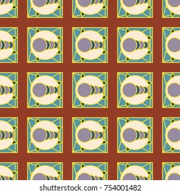 Abstract colorful geometric seamless pattern for new background.