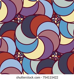 Abstract colorful geometric seamless pattern for new background.