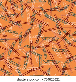 Abstract colorful geometric seamless pattern for new background.