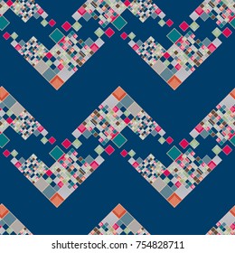 Abstract colorful geometric seamless pattern for new background.
