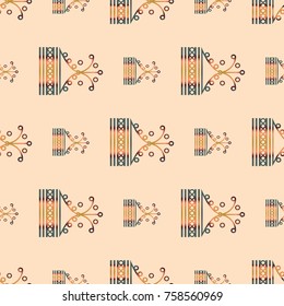 Abstract colorful geometric seamless pattern for new background.