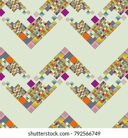 Abstract colorful geometric seamless pattern for new background.