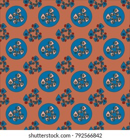 Abstract colorful geometric seamless pattern for new background.
